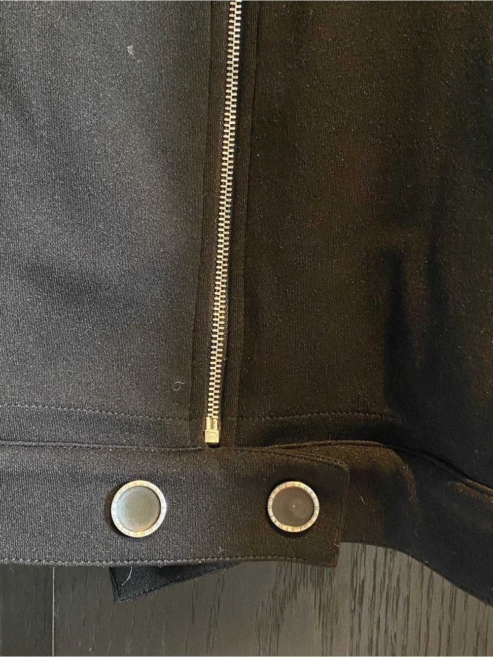Mondi Black Zip-Front Bomber Jacket - Picture 3 of 4